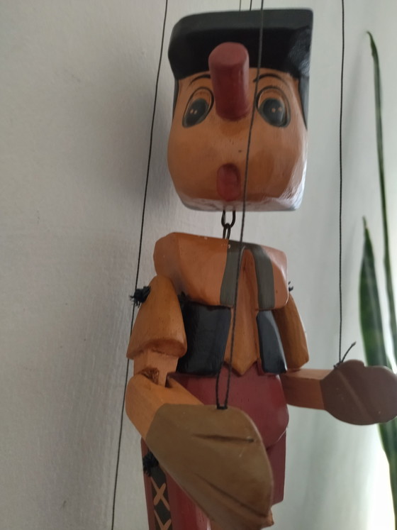 Image 1 of Rare Vintage Pinocchio Puppet in Exceptional Condition – 35 cm
