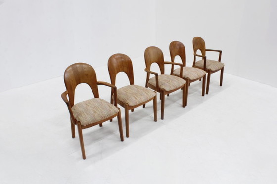 5 Vintage Danish Dining Chairs by Niels Koefoed 1960s – Wood (photo 2 of 7)