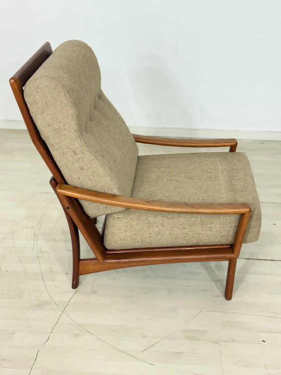 Fauteuil design danois milieu du siècle / Fauteuil en teck / Fauteuil années 1960 / Fauteuil danois en teck / (photo 5 of 9)