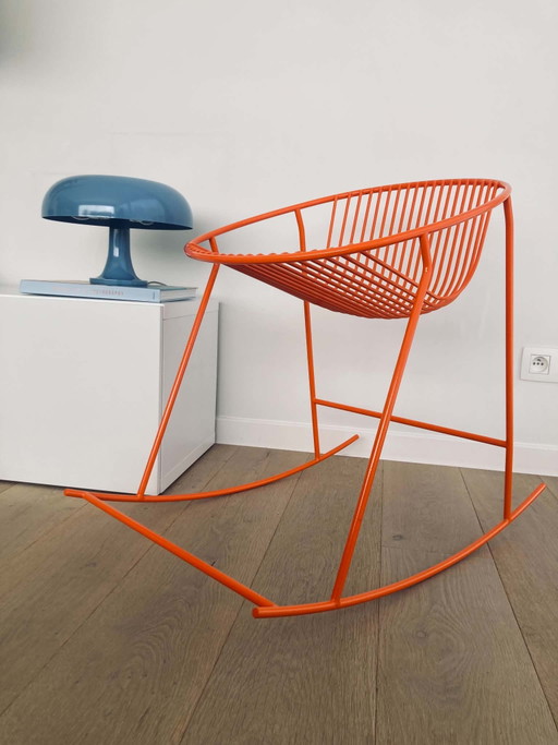 Muschel-Schaukelstuhl – schommelstoelen, Iron