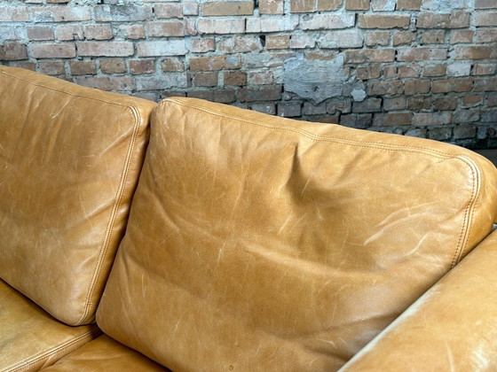 AP Stolen AP63/4 – Cuir marron clair | Hans J. Wegner – Canapés, Leather, Wood (photo 9 of 18)