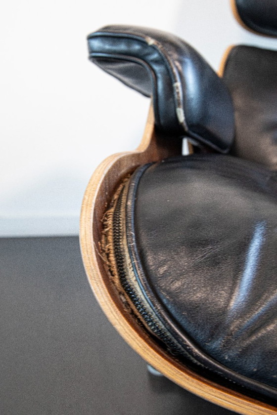 Image 1 of Eames Lounge Chair met bijpassende Ottoman (set)