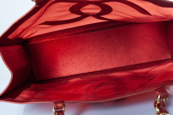 Image 1 of Chanel, Metallic Barbie Plexi Tote mit CC 1995