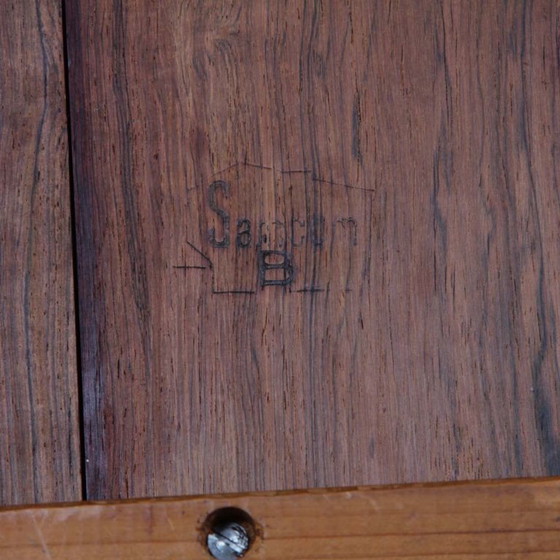 Image 1 of Mesa de comedor redonda de palisandro de Johannes Andersen, 1960