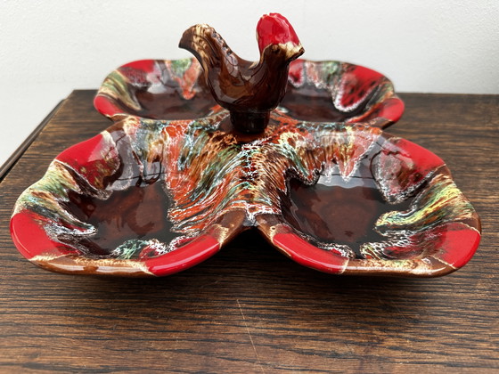 Image 1 of Serviteur à hors-d’œuvres céramique vintage Vallauris 