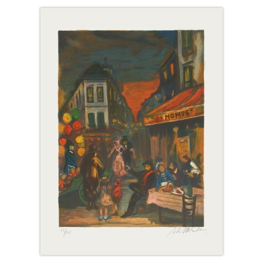 Arbit Blatas signierte Lithographie Les Plus Grands Opéras: La Bohême 1975 – lithos zeefdrukken, Paper (photo 2 of 5)