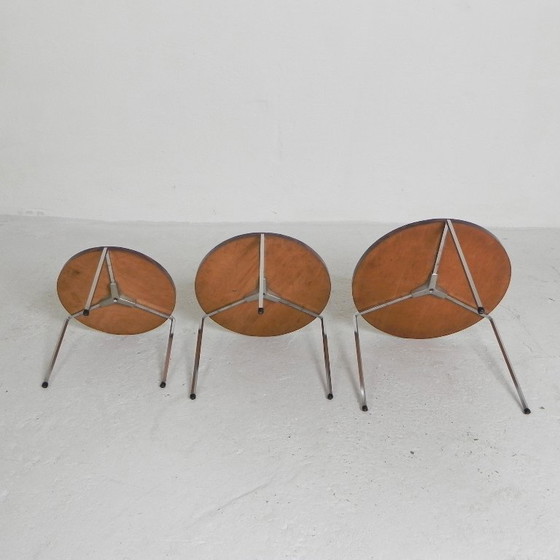 Image 1 of Set of 3 side tables, nesting tables Vaza Roden, 1960s
