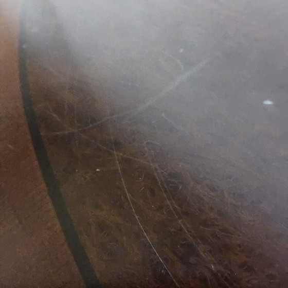 Image 1 of Vintage mahonie houten fineer Edwardian stijl bijzettafel / koffietafel / sidetable