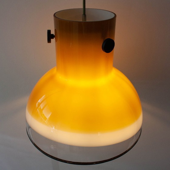 Image 1 of Suspension en verre brun de Peill & Putzler, Allemagne, années 1970