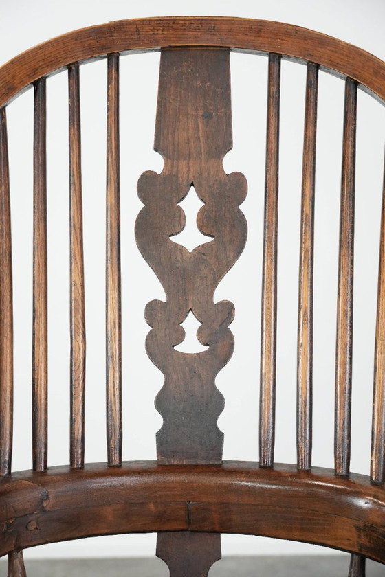 Image 1 of Antiker englischer Windsor-Stuhl mit hoher Rückenlehne aus dem 18. Jahrhundert