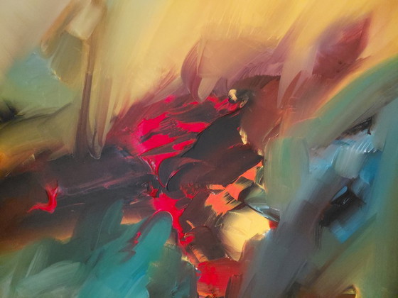 Large Original Abstract Painting, Gena Genadyj (Gena), Expressive Color Spectacle, Paintings & Drawings (photo 2 of 6)