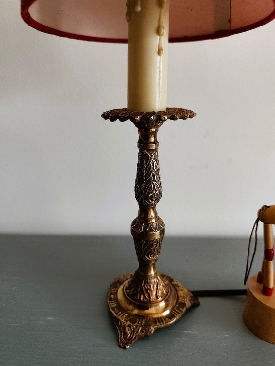 Image 1 of Lampada in ottone in stile Art Nouveau