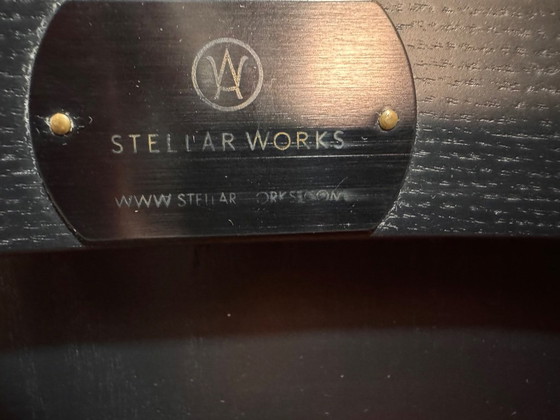 Image 1 of Stellar Works Exchange Lounge Chair set 2x zwart eiken