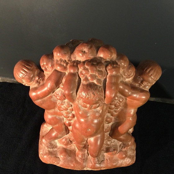 Joseph Witterwulghe, Sculptures Art Déco Abondance & Putti, 1925, Terre Cuite – Art Deco (photo 7 of 18)