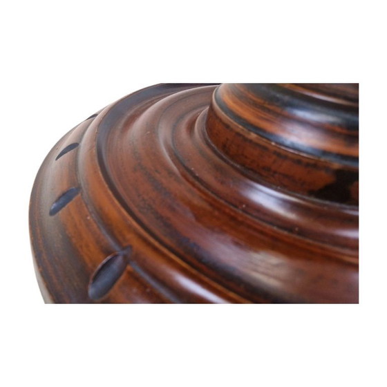 Image 1 of Antique English Mahogany Wooden plant Stand