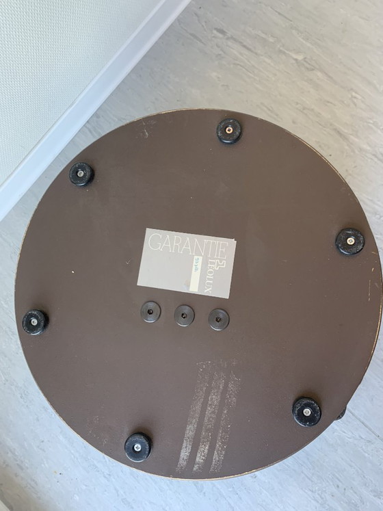 Image 1 of Repose-pieds/pouf en cuir Leolux – original avec étiquette et numéro de série