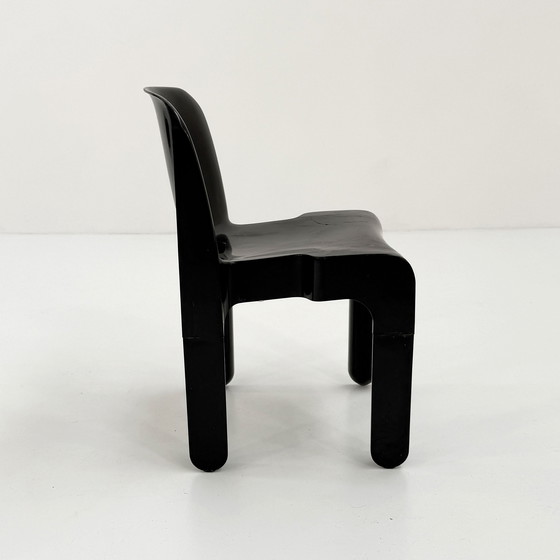 Image 1 of Chaise Universale Modèle 4867 noire par Joe Colombo pour Kartell, années 1970