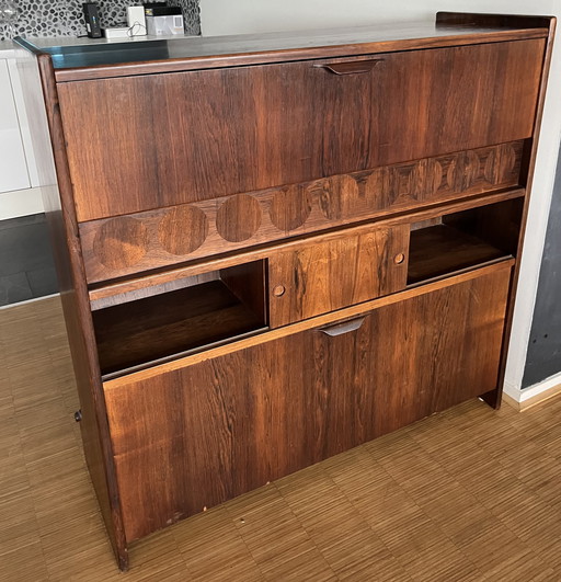 Meuble de bar Johannes Andersen Vintage SK 661 Palissandre 60s