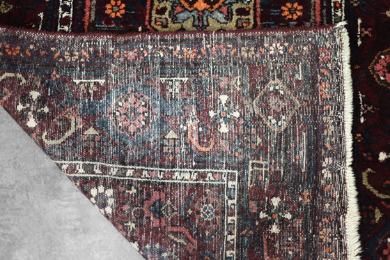 Image 1 of Vintage handgeweven oosters Hamadan vloerkleed uit het Midden-Oosten, jaren 1960