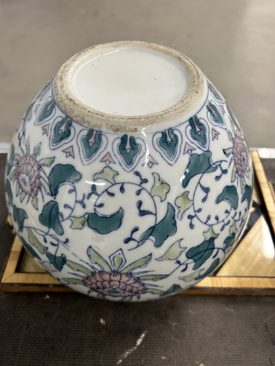 Image 1 of Grande vaso cinese con bloemmotief 1950-1980