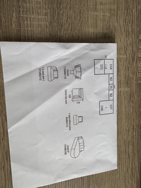 Image 1 of A corner sofa of passe partout model Medusa