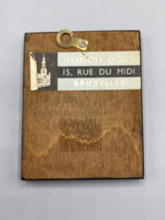 Rublev's Trinity Miniature Icon on Wood – Decorative Objects, Brass (photo 2 of 4)