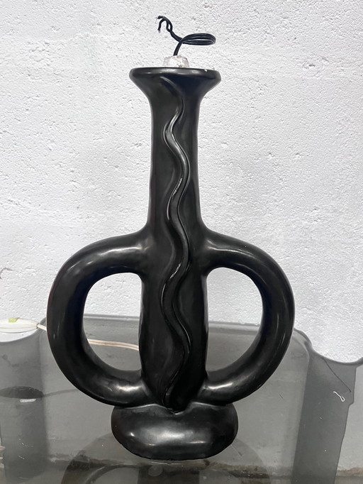 Ceramic Lamp Stand by Gil Agnoloni, 1960