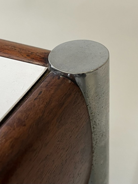 Image 1 of Scandinavian Coffee Table, Teak and Chrome, 1960s