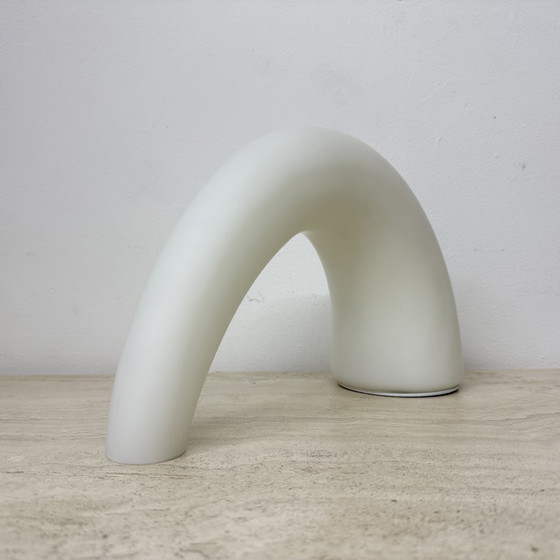 Image 1 of Fontana Arte Thor glass table lamp , 1980s Italy