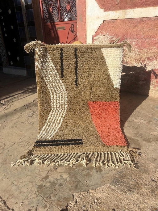 Small Traditional Handmade Berber Rug 100/200 cm – Ahrend, vloerkleden en tapijten, Wool
