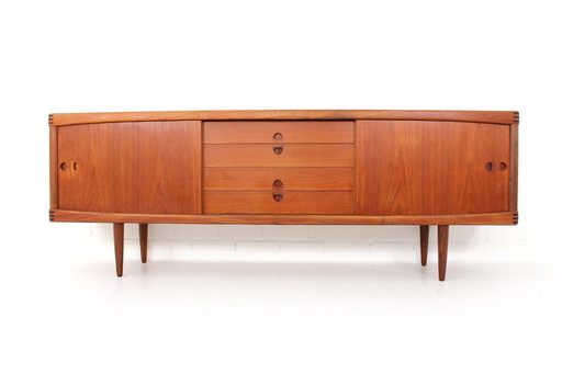 als nieuw! Bramin Danish Mid Century Teak Dressoir, Vintage dressoir van H. W. Klein, Denemarken 1960, 1a gerestaureerd!