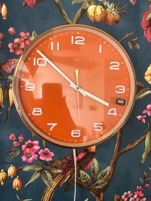 Metamec clock orange