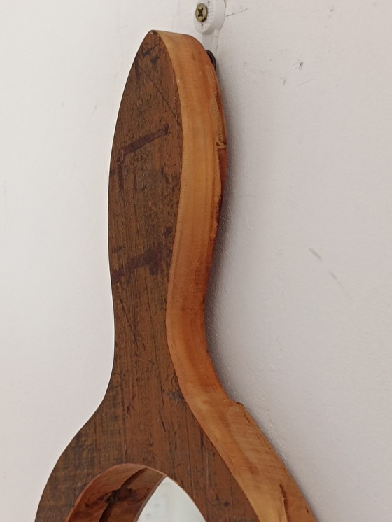 Image 1 of Vintage wooden hand mirror
