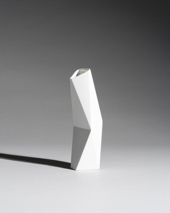 Image 1 of Rosenthal Bisque Porcelain Vase by Achim Haigis Sculptural & Geometrical