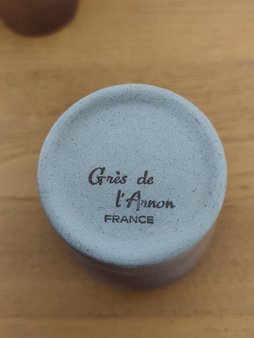 Juego de 10 tazas "Côtes de l'Armor" y una taza "Grès de France" – servies, Other (photo 2 of 12)