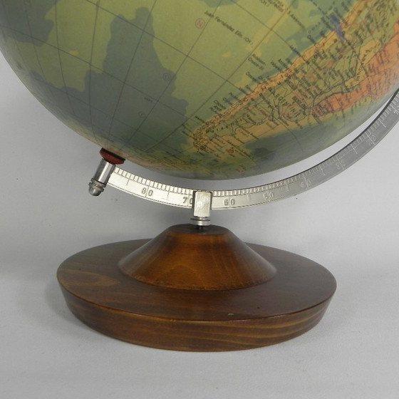 Image 1 of Rath Globe of papier-mâché on a wooden base, 1975