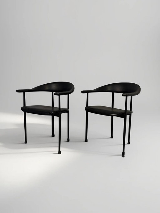 2x sedie P40 di Giancarlo Vegni e Gianfranco Gualtierotti