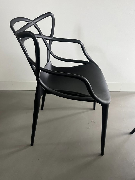 Image 1 of 2X Kartell Masters Stoel - Zwart