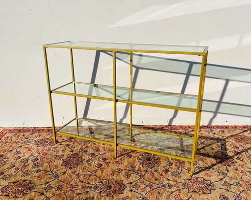 Contemporary gold-colored rack