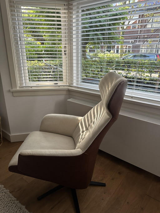 Design Verstellbarer Relaxsessel – verstelbare relaxstoel, Leather, Metal (photo 2 of 8)