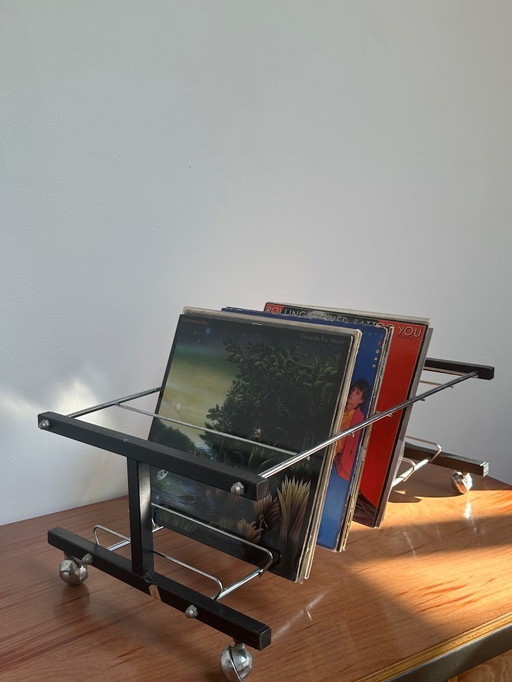 Étui de rangement pour disques vinyles vintage