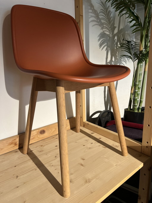 Hay Neu 13 Oak Base – eetkamerstoelen, Plastic, Wood
