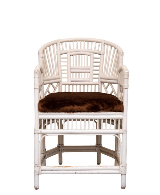 Set vintage Chippendale Brighton Pavilion rattan chair and table 1960s – Armchairs (photo 18 of 40)