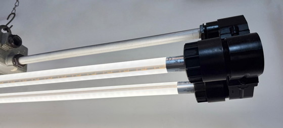 Image 1 of Lampada tubolare grigia industriale di Elektrosvit, anni '70