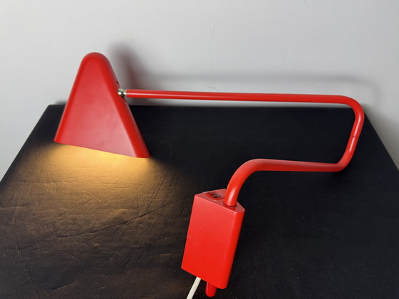 Image 1 of Lámpara de pared de metal rojo IKEA PS 2012 Diseño de Johanna Jelinek