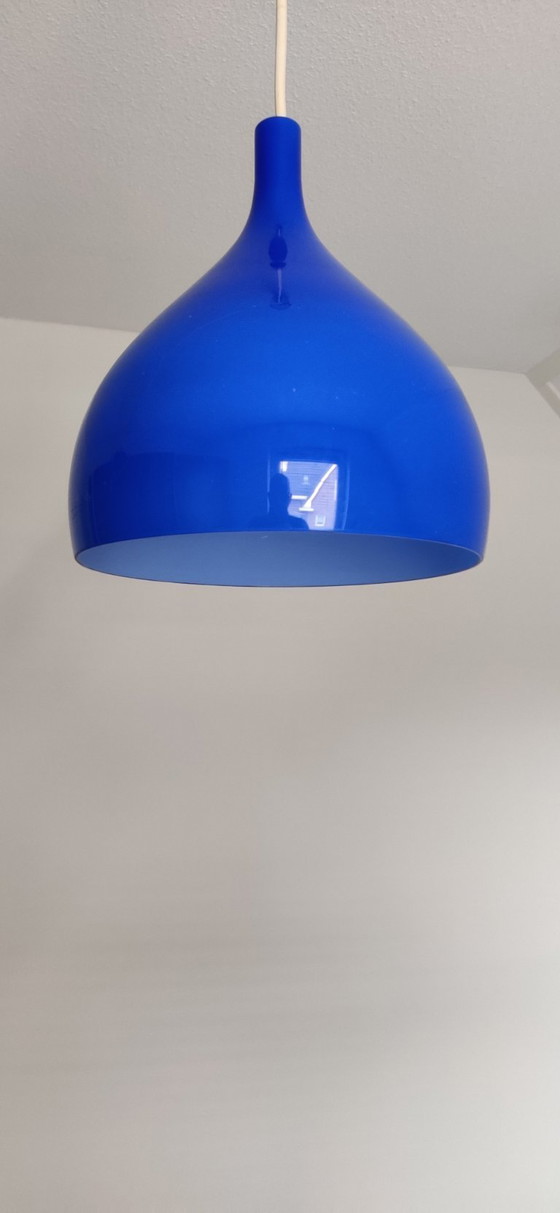Image 1 of Venini blaue Pendelleuchte Paolo Venini Italienisches Design