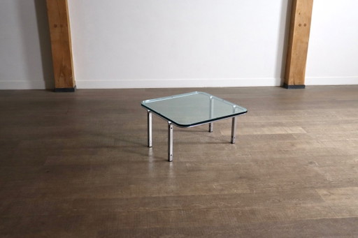 Table basse Horst Brüning Modèle 6912 pour Kill International, Allemagne 1967 – salontafels, Glass, Metal