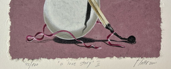 Image 1 of Zeefdruk Sharon Amir - A love story