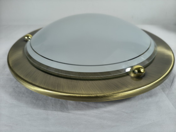 Image 1 of Lampada da soffitto vintage in bronzo