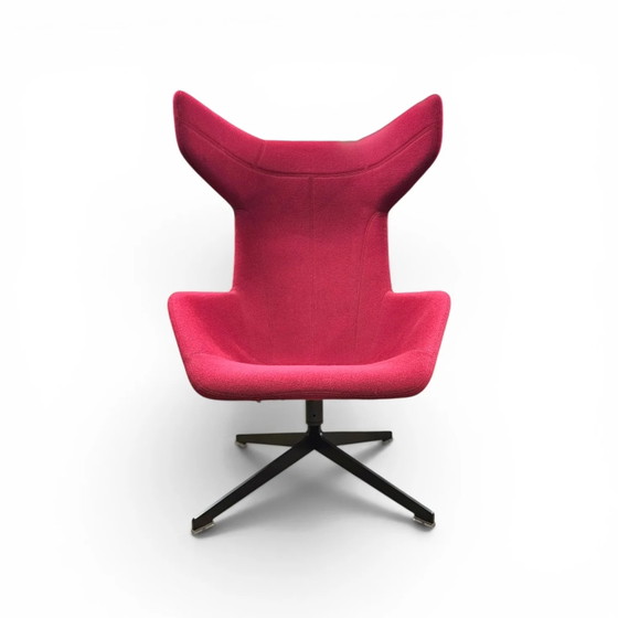 ALFREDO HÄBERLI / Sessel “Take a line for a walk” / Moroso / Italien / Design 2003 / rote Wolle – Wool (photo 12 of 13)